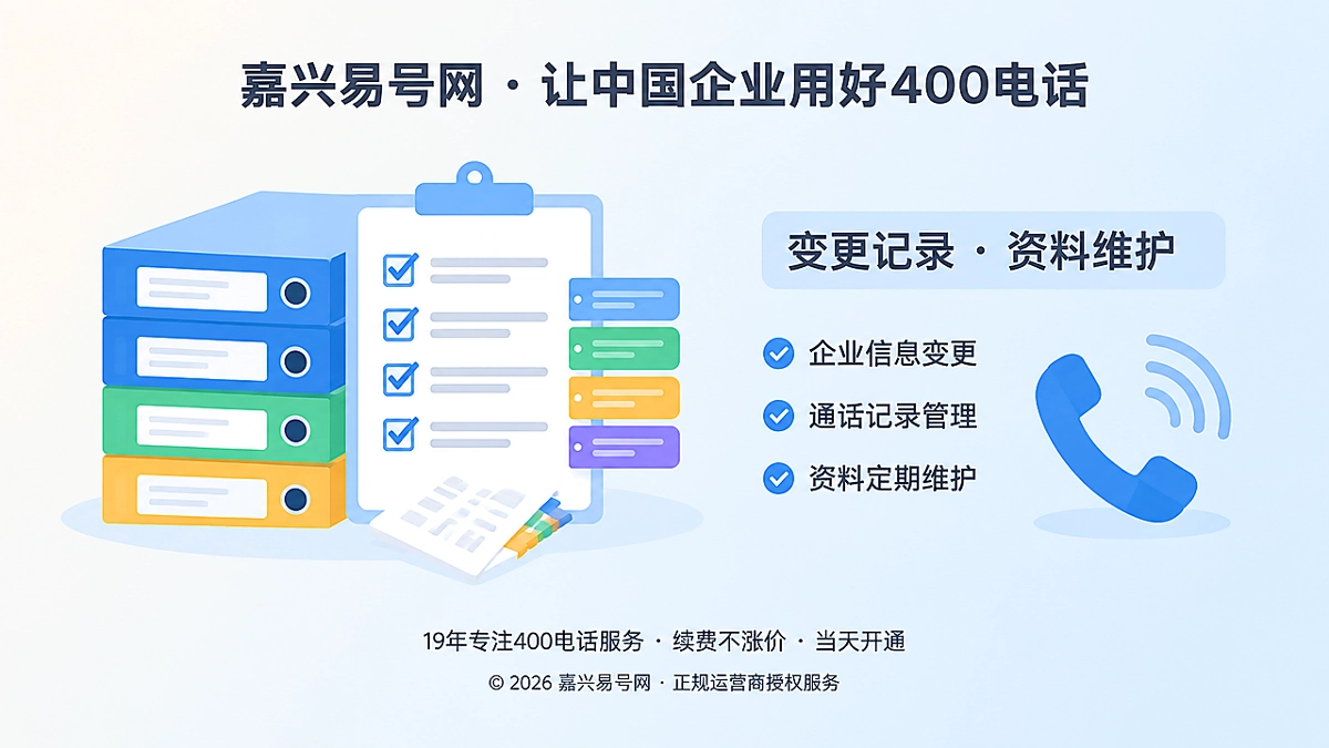 2026年400电话办理后，通信变更为何要留痕管理