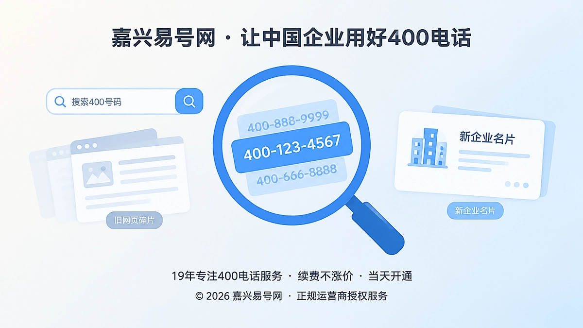 2026年400电话选号指南：先查数字履历再谈顺口好记